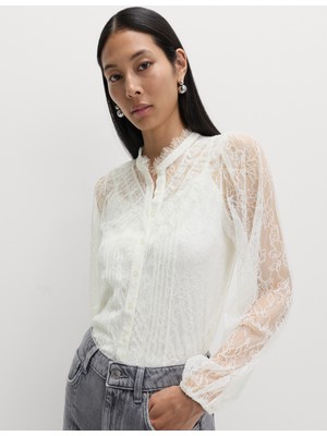 Marks & Spencer Dantel Detaylı Bluz