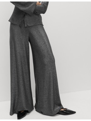 Marks & Spencer Parıltılı Geniş Paça Pantolon