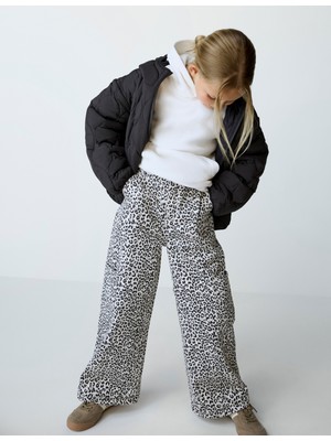 Marks & Spencer Saf Pamuklu Geniş Paça Pantolon (6-16 Yaş)