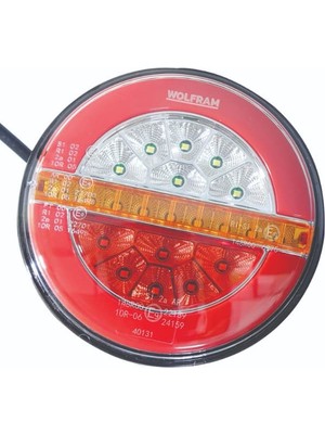 LED Yuvarlak 4 Fonksiyonlu Stop-Sinyal-Park-Geri Vites 10-30V E9 Belgeli Sağ - Wolfram 40131