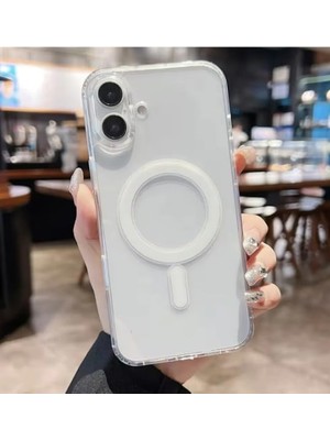 Storemax Go Aksesuar 16 Plus Kablosuz Şarj Özellikli Darbe Önleyici Sert Şeffaf Kılıf