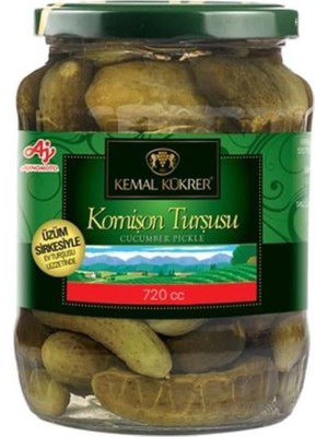 Storemax Kükrer Kornişon Turşu No:2 Cam Kavanoz 720 cc