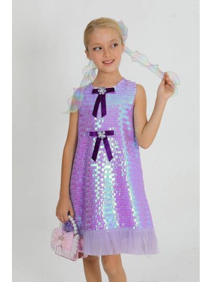 Star Pearl Kids Kız Çocuk Fiyonk Elbise