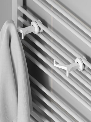 Storemax Nesil, Askısı, Bornoz Askısı, Kurulum, Havlu Kıyafet Askıs, V Şeklinde(2 Adet) (Beyaz)