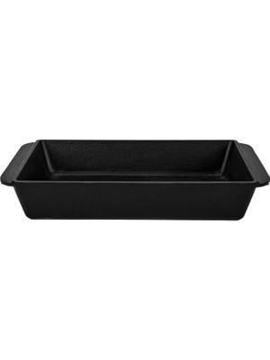 Storemax Döküm Dikdörtgen Rosto ve Fırın Tepsisi Döküm Demir Yekpare Çift Kulplu Ölçü 21X33CM.