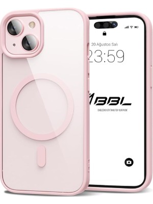 Storemax Için Kılıf Kamera Korumalı Şarj Özellikli Şeffaf Renkli Kılıf (15 Pembe)