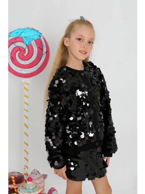 Star Pearl Kids Kız Çocuk Payet Şort Etek