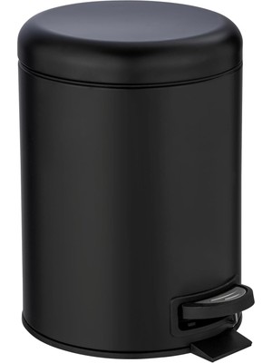 Storemax Pedallı Çöp Kovası Paslanmaz Çelik 5 L. Alassio, Parlak, Parlak Gümüş, 5 Litre, 21 x 24 x 28 cm