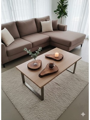 Soft Dekoratif Ahşap Sunum Tabağı, Bardak Altlığı, Mum Standı