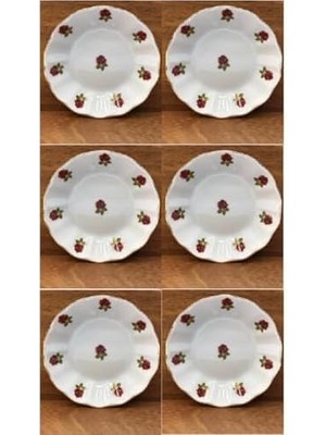 Storemax Porselen Çay Tabak Kırmızı Gül 6 'lı 869PKRMZCK127912.6P