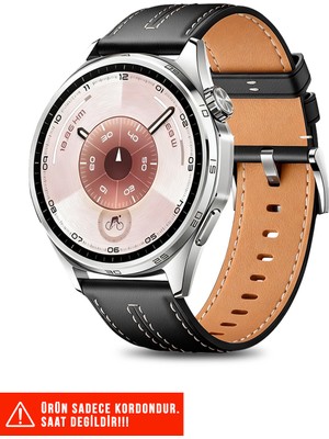 Nezih Case Huawei Watch Ultimate / Gt3 Se / Gt3 Elite / Gt Sport 46MM / Gt Runner Uyumlu Deri Kordon 22MM