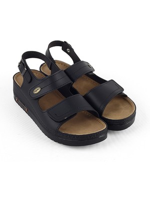 M Miel Kadın Ortopedik Taban Bantlı Tokalı Sandalet