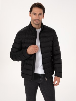 Cacharel Erkek Siyah Ince Kapütone Mont 50319255-VR046