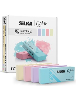Kitabevimden Silka Silgi Pastel 4 Renk (30 Lu) Art.45