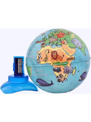 Kitabevimden Gürbüz Kalemtıraş Globe Hayvanlı Küre 10 cm 43104