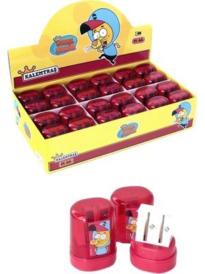 Kitabevimden Dolphin Kral Şakir Kalemtraş Çiftli KS-025317 (24 Lü Paket)