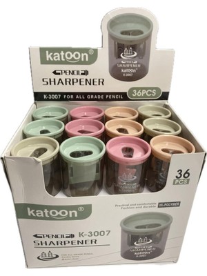 Kitabevimden Bafix Katoon Kalemtraş Çiftli Hazneli K-3007-36-PKT