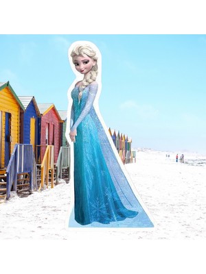 Dodomar Ayaklı Pano Elsa Ayaklı Pano 50 cm (Frozen) Doğum Günü Masa Dekoru