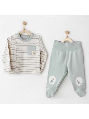 The Log İnvest Mummy S Snuggle Saurus 2'li Zıbın Takım Green