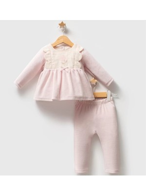 The Log İnvest Tongs Baby Etamine 2'li Takım 5683 Pembe