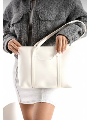 Nbi Bags Kadın Fermuarlı Ayıcıklı Çift Saplı El, Kol ve Omuz Çantası