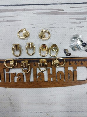 Çanta Aksesuar Metal Vidalı Çanta Askısı (10 Adet)