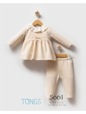 The Log İnvest Tongs Baby Lace Dream 2'li Takım 5661 Ekru