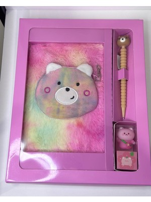 CN Collection Peluş Defter-Kalem-Kalemtraş Hediye Seti