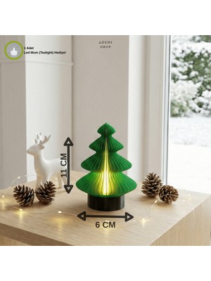 Adens Shop Modern Yılbaşı Ağacı Işıklı Süs / Gece Lambası