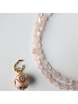 THEIA GemWorks Aeyla – Pembe Kuvars Kolye