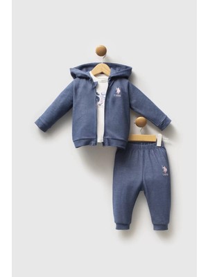 The Log İnvest U.s. Polo Assn 3'lü Takım USB2778 Mavi