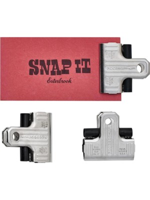 Esterbrook Eclipse 3'lü Klips Seti Gümüş / Silver