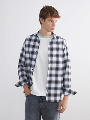 LC Waikiki Regular Fit Uzun Kollu Ekose Erkek Oduncu Gömlek  (W5)