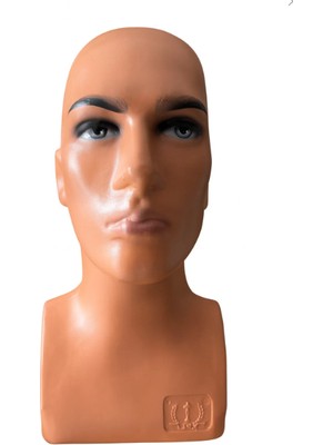 Sipahioğlu Erkek Büst Kafa Mankeni – Plastik Ten Rengi Realistik Şapka Peruk Takı Sergi Başlığı