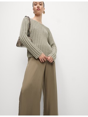 Marks & Spencer Pamuk Karışımlı Fitilli Bisiklet Yaka Kazak