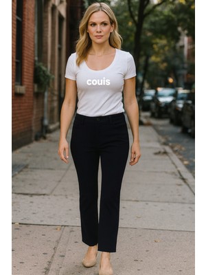 Couis Yüksek Bel buru paça Likralı Kadın Kot Pantolon 44 beden