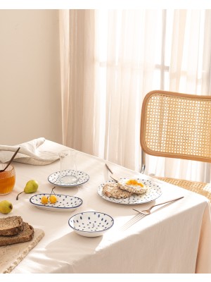 Madame Coco Bleunay 26 Parça Kahvaltı Takımı - Mavi/beyaz