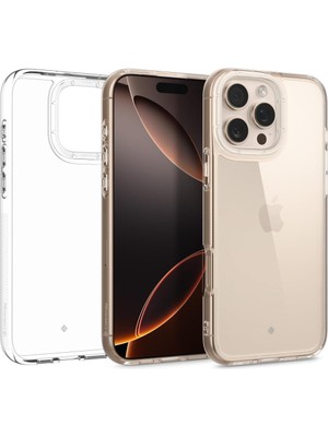 Storemax 16 Pro Max ile Uyumlu Ince Kılıf Skyfall Sararma Karşıtı Hava Kanalı Teknolojisi Askeri Sınıf Koruma Clear Şeffaf Kapak - ACS08059