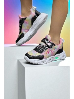 One Çocuk Unisex Ortopedik -Sağlam- Snakers Işıklı (Lambalı)Spor Ayakkabı