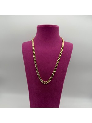 Zincir Çelik Kolye Gold