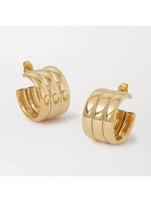 Gold Renkli Çoklu Görünüm Vip Küpe