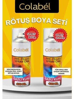 Colabel Hyundai Kod: Nka Phantom Black 400ML Sprey Rötuş Boya + Vernik