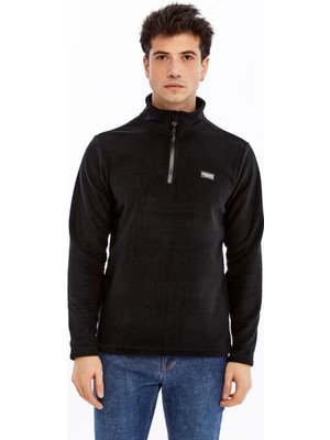 Champp Summit Yarım Fermuarlı Erkek Polar Erkek Siyah Polar CMP2506-02