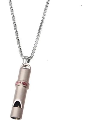 Deprem Düdüğü Çelik Kolye