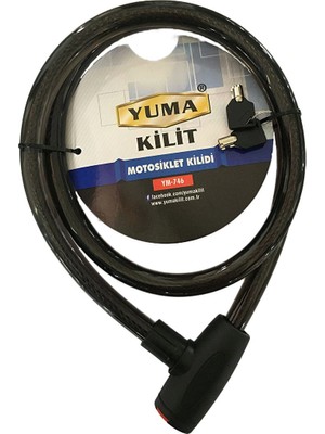 Yuma YM-746 150 cm 20 mm Bisiklet / Motorsiklet Kilidi