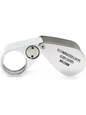 Kontrol, Için Özel Kutulu Metal Işıklı Lup 30X21