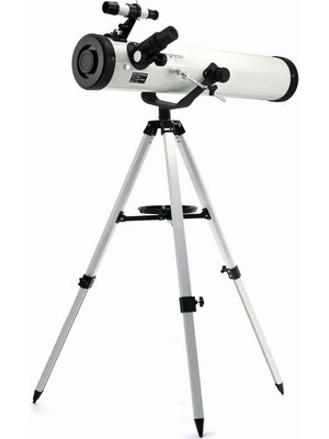 76X700 Profesyonel Aynalı Uzay Teleskopubeyaz