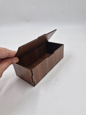 Ahşap Dekoratif Kutu 15 cm x 7 cm x 5 cm