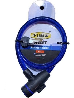 Yuma YM-751 80 cm 12 mm Bisiklet Kilidi