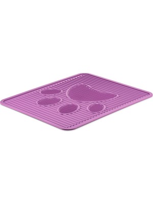 Karamel Pet Kedi Tuvalet Önü Paspası Sentetik Yeni Model 51,5 42,5 cm Karışık Renklerde